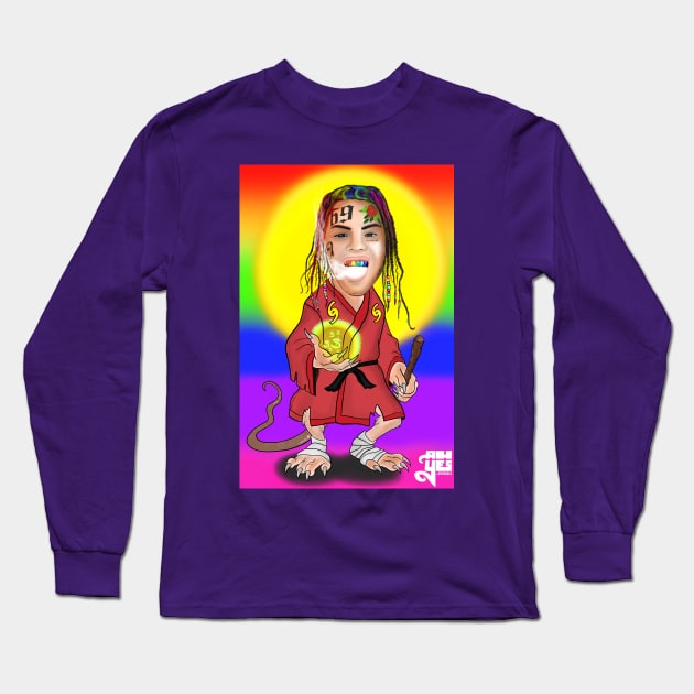 TheRatMasterSplinter Long Sleeve T-Shirt by speciezasvisuals